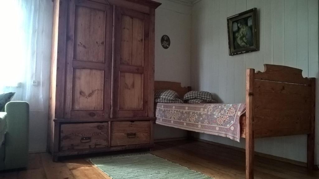 Room with an old wardrobe